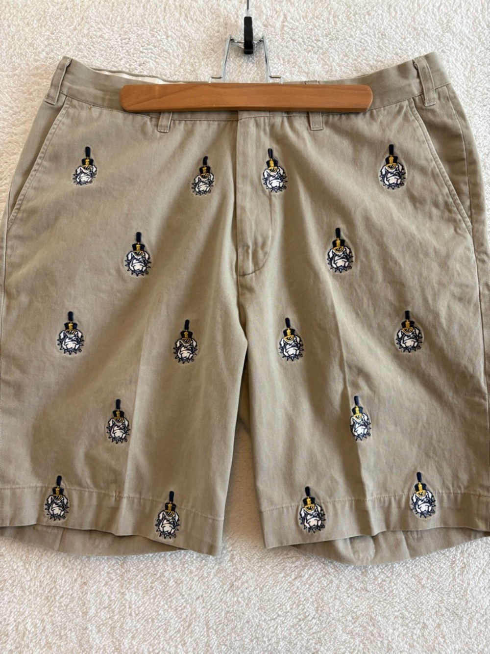 Pennington & Bailes Citadel Bulldogs Embroidered Stadium Gameday Shorts Size 35